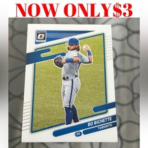 Bo Bichette 2021 Donruss Optic Toronto Blue Jays Baseball Card
